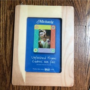 Unfinished frame ready for paint/stickers/markers